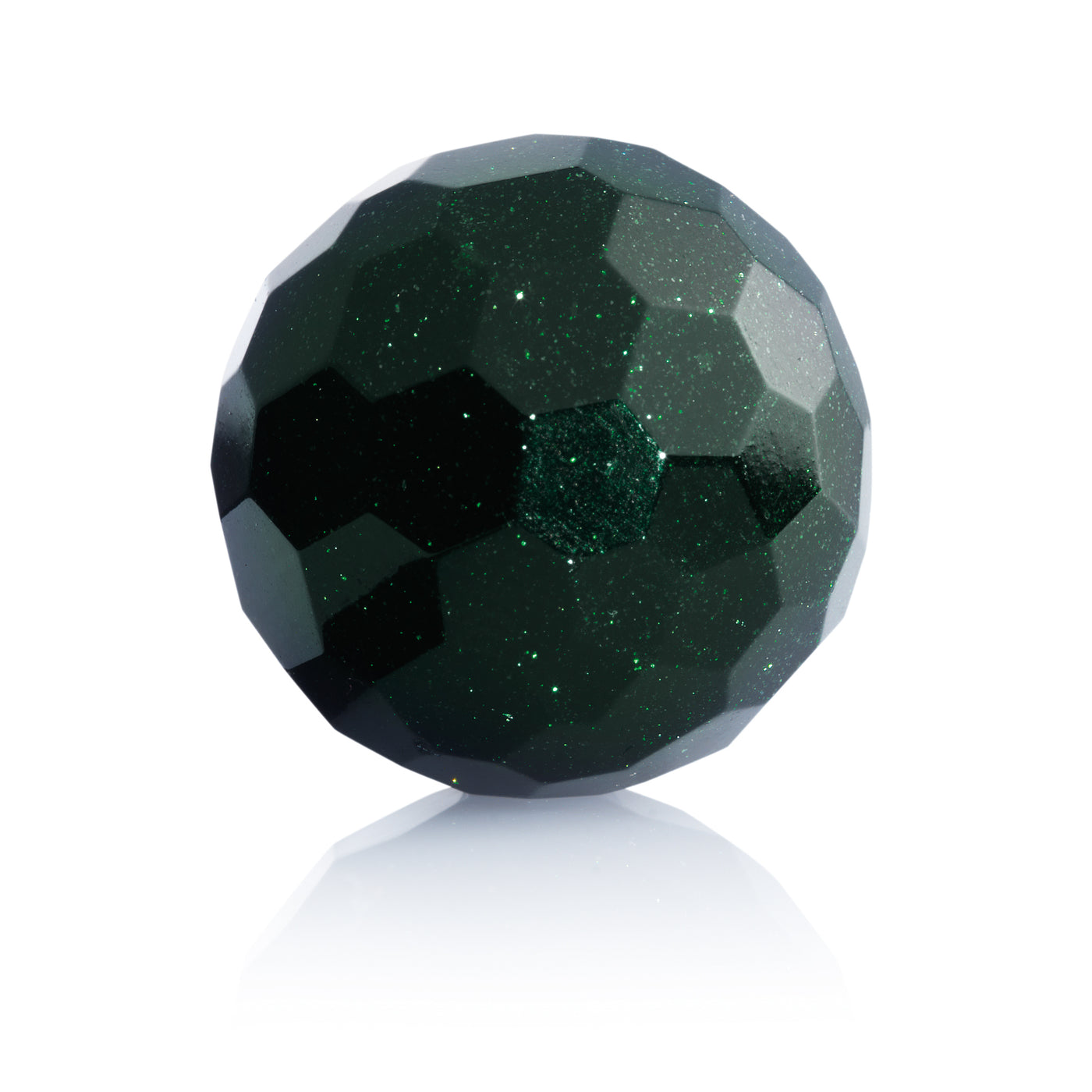 Goldstone Green - 20mm gefacetteerd - Sparkling Jewels