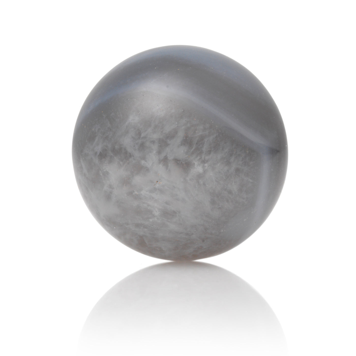 Gray Agate - 20mm polished