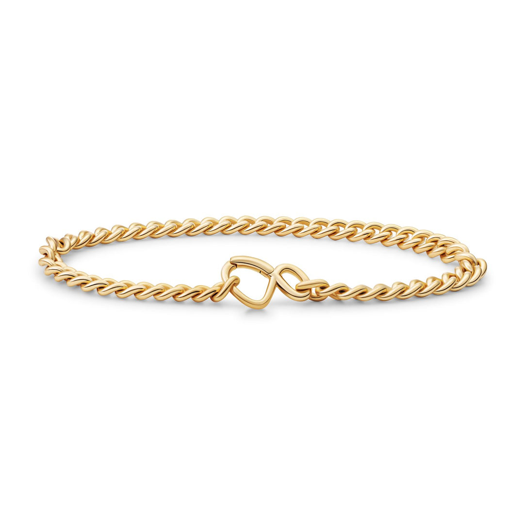Sparkling Jewels gouden curb chain armband