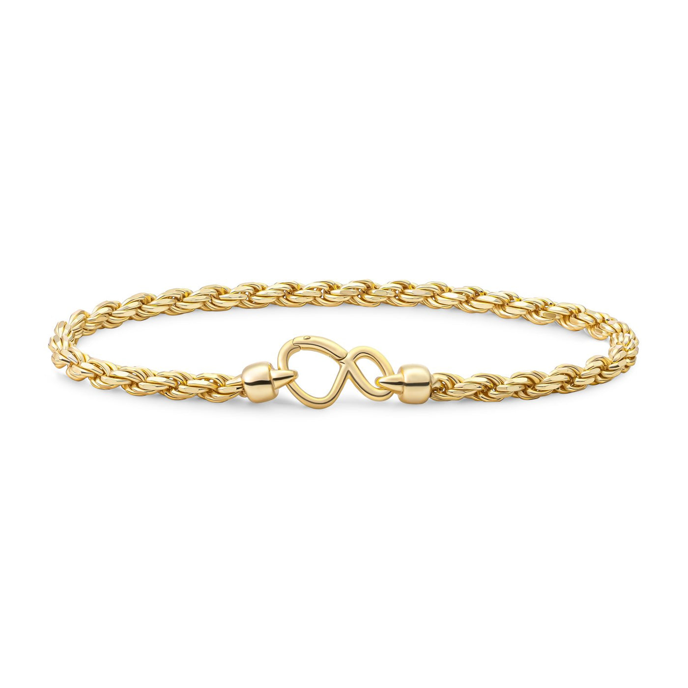 Rope chain bracelet Gold Plated | Sparklinks