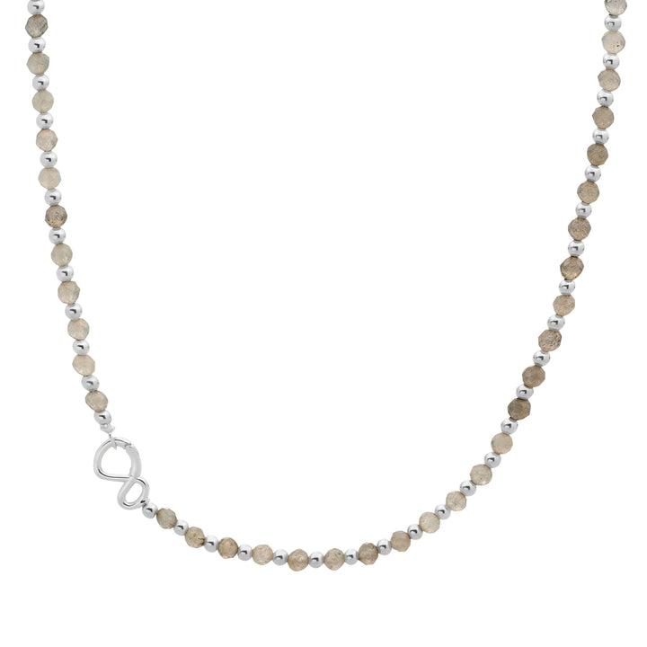 Link necklace Labradorite Mix Silver