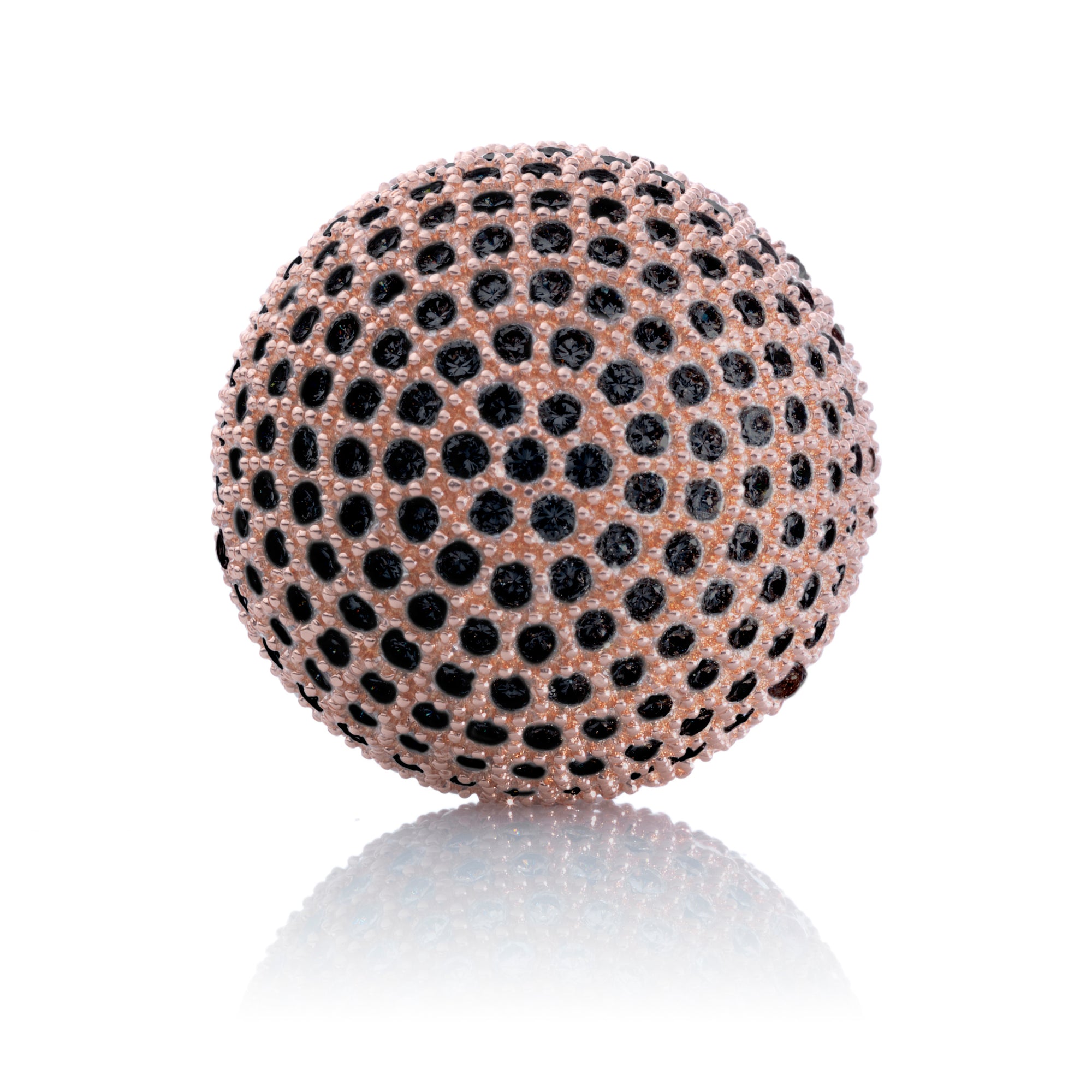 Polaris Rosegoud Black - 14mm - Sparkling Jewels