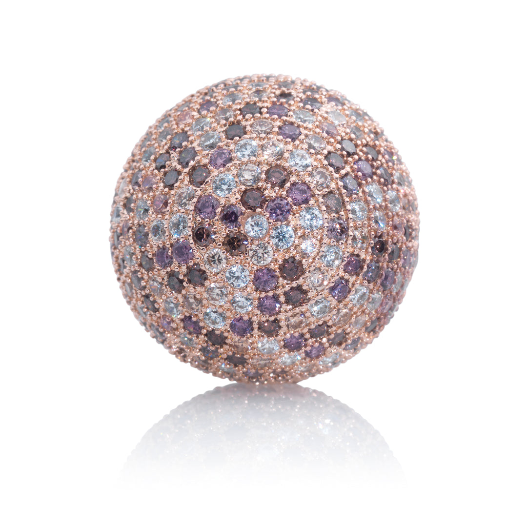 Polaris Rosegoud Purple Flame - 20mm - Sparkling Jewels