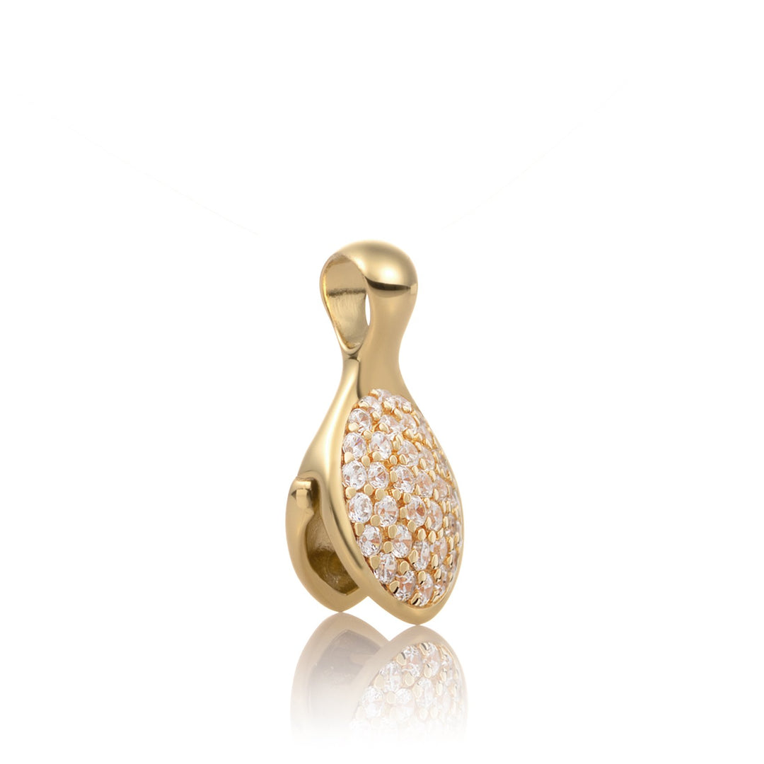 goudkleurige ketting pendant van Sparkling jewels
