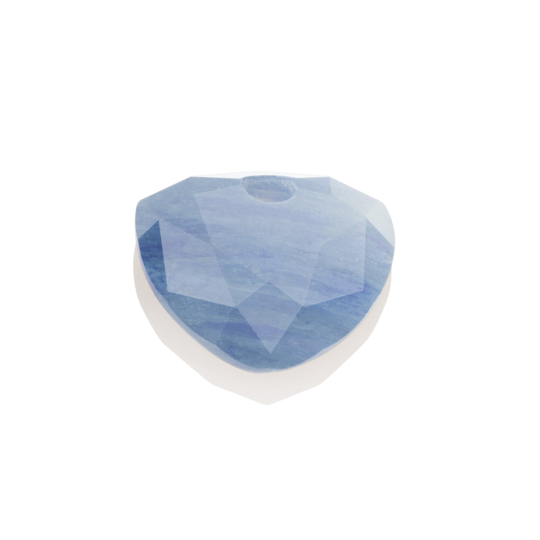 Blue Aventurine Trillion Cut Necklace Gemstones