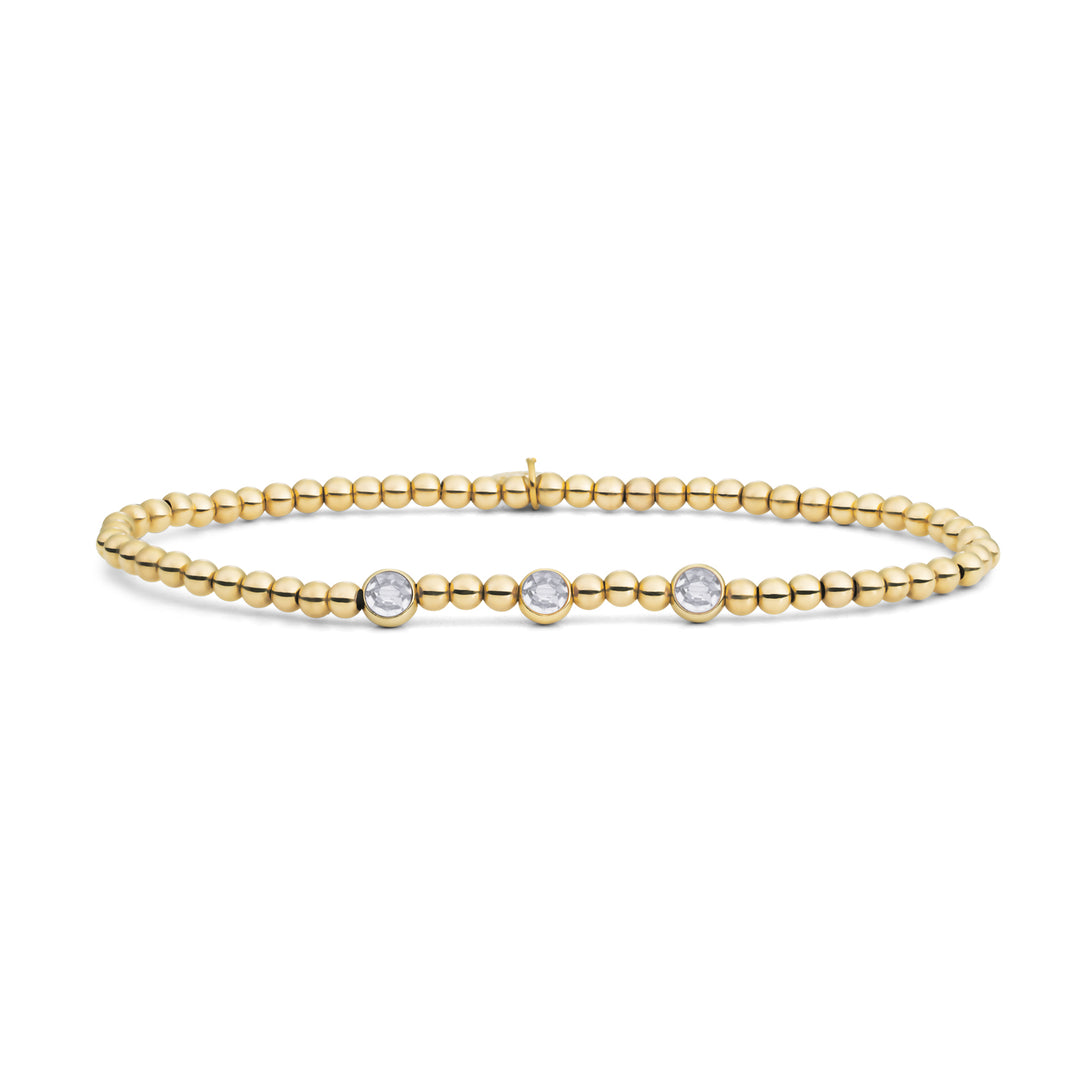 Zirkonia armband voor vrouwen in goudkleur van Sparkling Jewels
