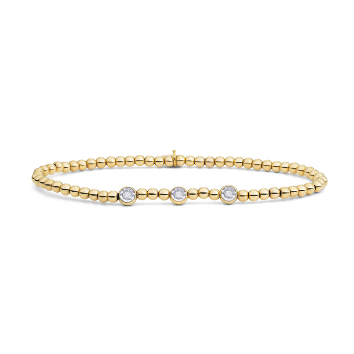 Zirkonia armband voor vrouwen in goudkleur van Sparkling Jewels