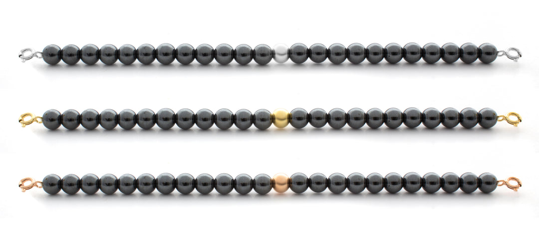 Hematite Orbit Bracelet with Clasps - 6MM - Sparkling Jewels