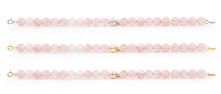 Cherry Kwarts Orbit armband met clasps - 6MM - Sparkling Jewels