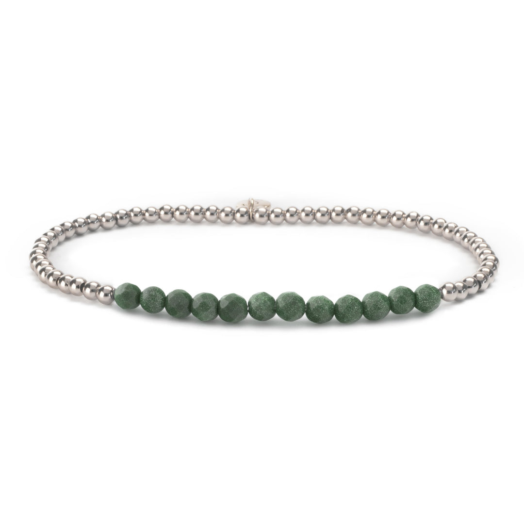 Goldstone Green Universe armband - Sparkling Jewels