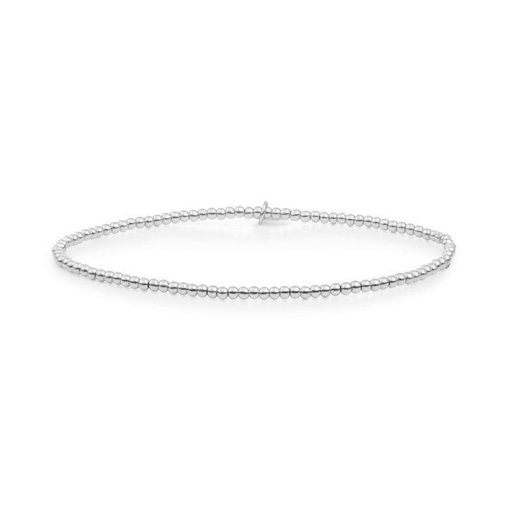 Saturn 2mm Bead bracelet | Silver