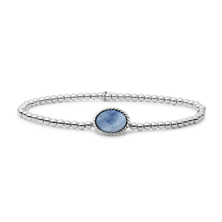 Blue Aventurine Twist Bracelet