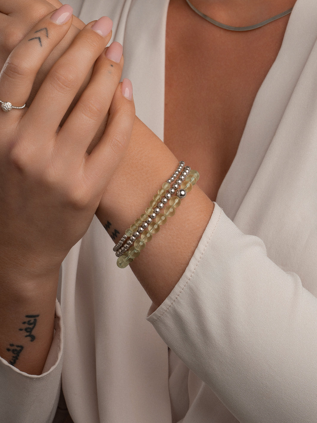 Zilveren armband voor dames met lemon quartz edelstenen van Sparkling #kleur_zilver