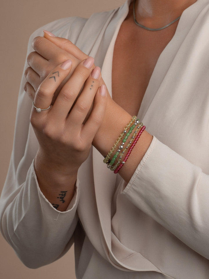 zilverkleurige lemon quartz armband voor dames van Sparkling #kleur_zilver