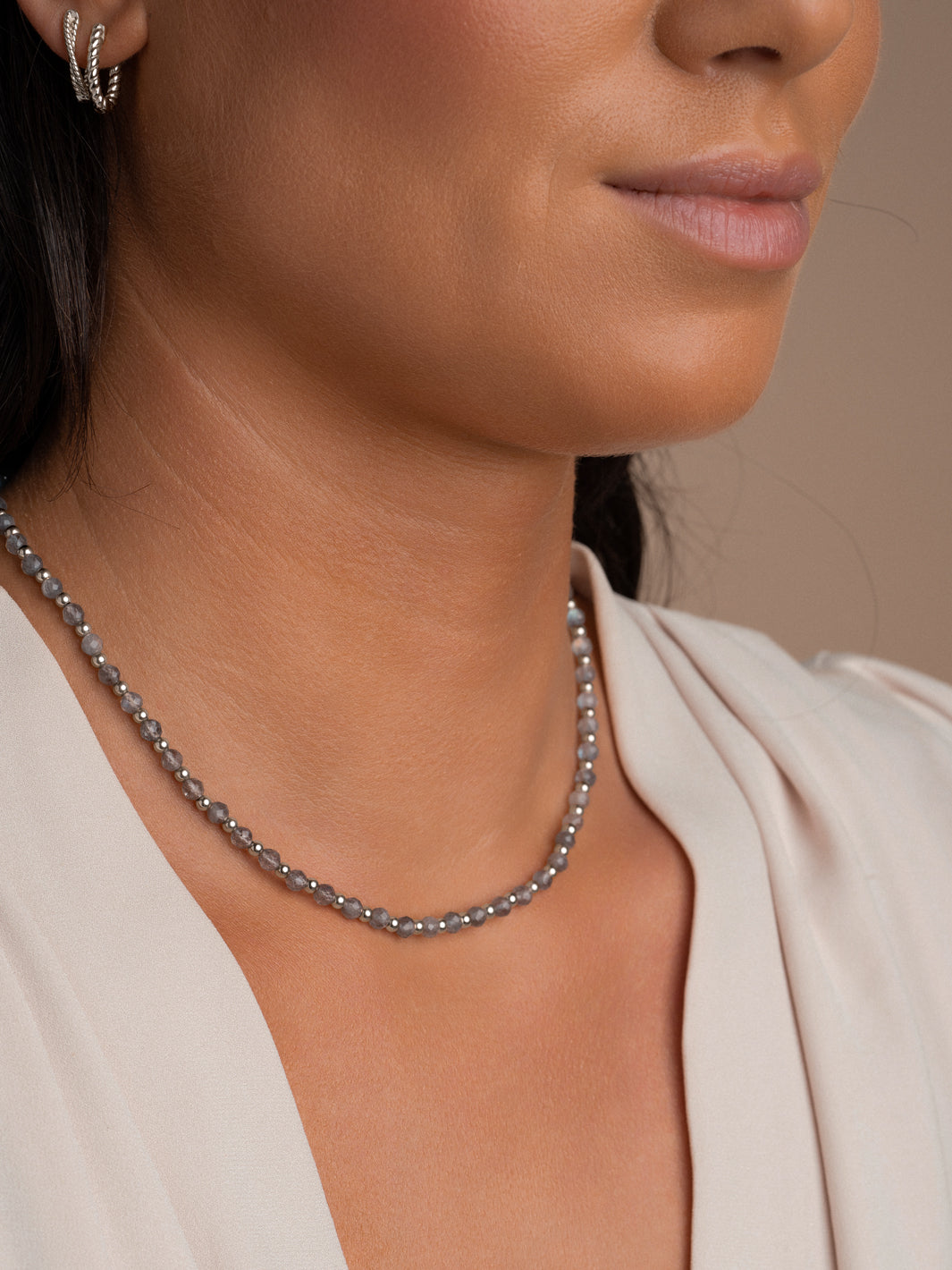 Link Ketting Labradorite Mix Zilver