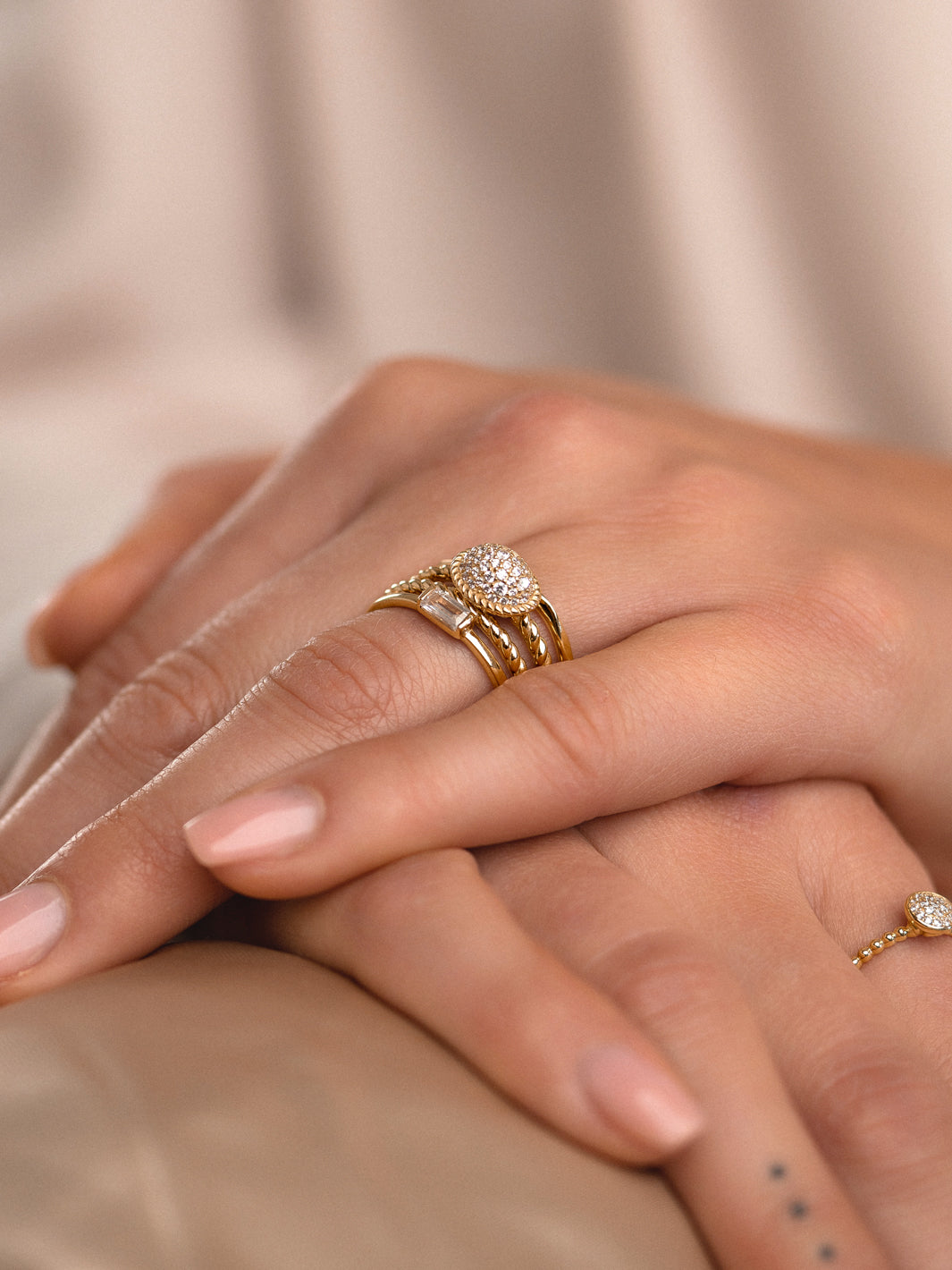 9 karaat gouden ringen voor vrouwen van Sparkling Jewels met edelsteen