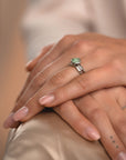 Edge Ring Green Aventurine | zilver