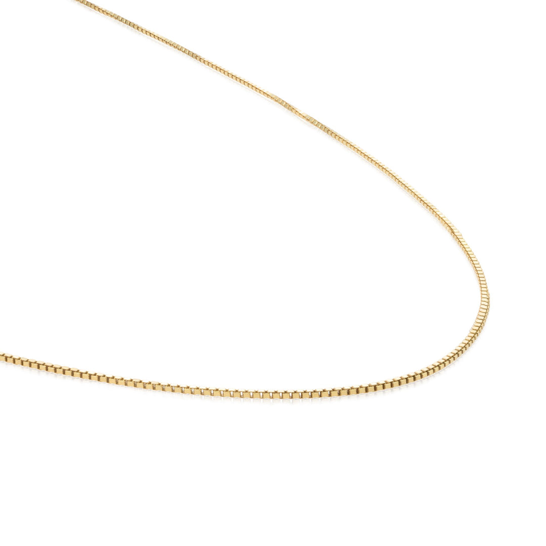 Square box necklace | Gold Plated