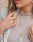 Edge Ring Amazonite | 9 karaat