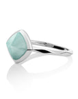Edge Ring Amazonite - Zilver