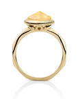 Edge Ring Yellow Jade | 9 karaat