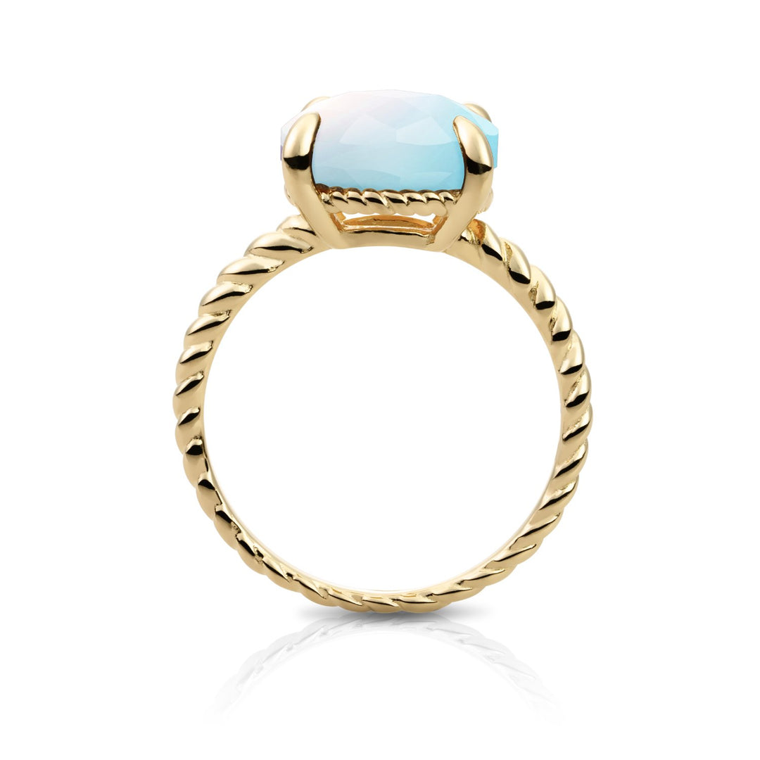 Twist Ring Opalite - 9 carat