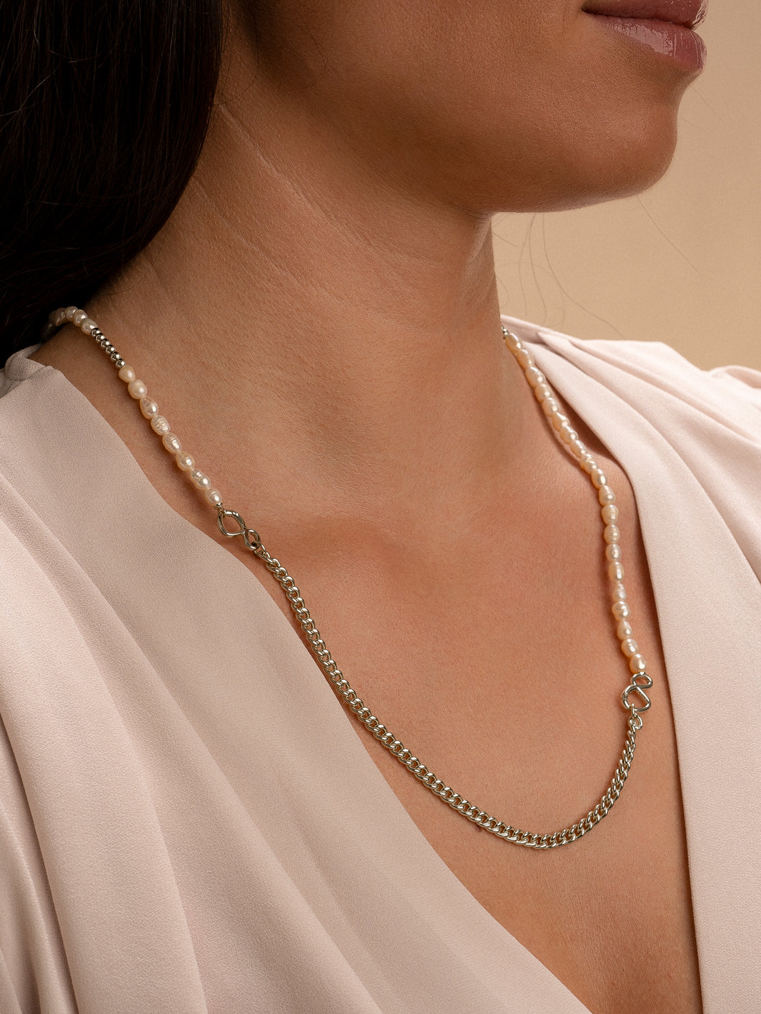 de Sparklink armband in combinatie met de Sparklink ketting 