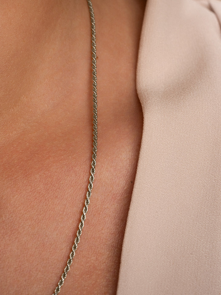 Rope necklace | Silver