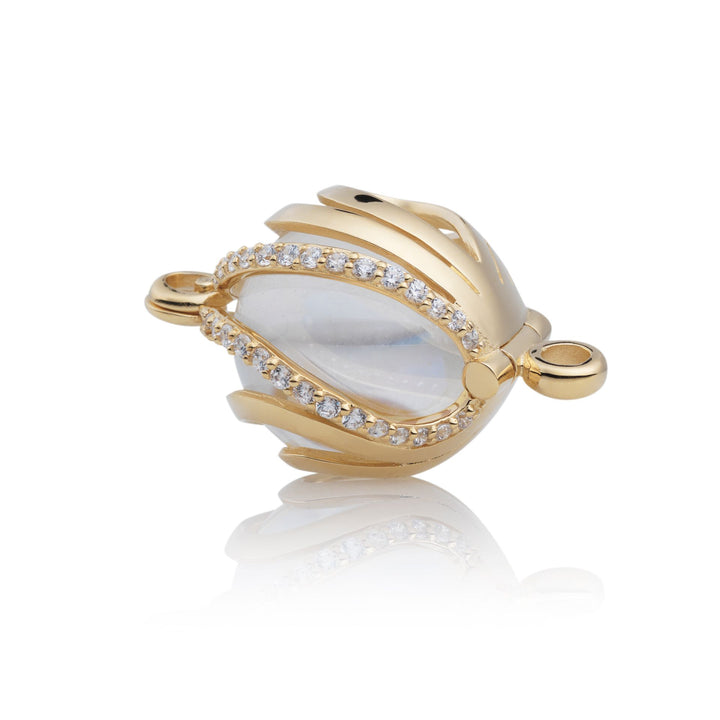 Aurora - Crystal Gepolijst, 14mm armband pendant - Sparkling Jewels