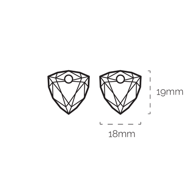 Labradorite Trillion Cut Earring Gemstones