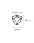 Mother of Pearl Trillion Cut ketting edelsteen